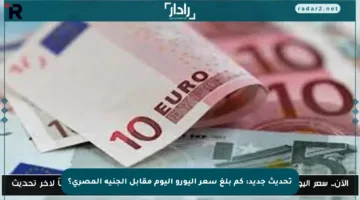 تحديث جديد: كم بلغ سعر اليورو اليوم مقابل الجنيه المصري؟
